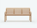 Banc de jardin - bois - 172x51x83 cm - bois clair - style naturel avec accoudoirs