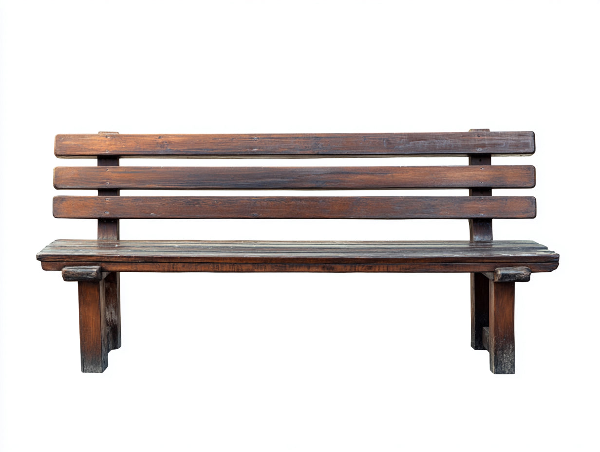 Banc de jardin - bois - 156x49x84 cm - marron foncé-noir - style traditionnel